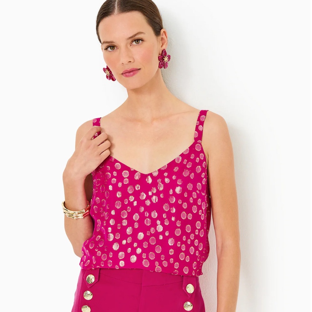 Lilly Pulitzer Nadia Silk Cami Size 12 NWT